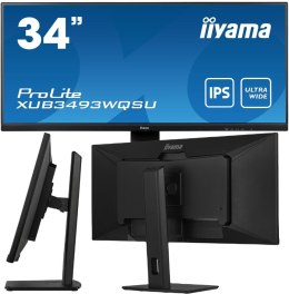 Monitor LED IIYAMA XUB3493WQSU-B5 34 cale Ultra Wide