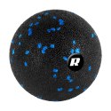 Zestaw wałek do masażu, roller, piłka, duoball , 3 elementy, kolor czarno-niebieski, materiał EPP, REBEL ACTIVE