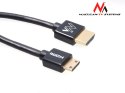 Przewód Maclean, HDMI-miniHDMI, ULTRA SLIM, v1.4, A-C, 3m, MCTV-713