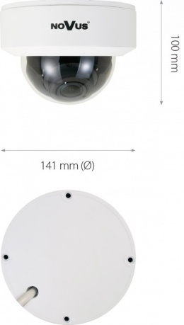 Kamera IP motor-zoom z niezauważalnym dla ludzkiego oka świeceniem diod IR NVIP-5DN3625AV/940IR-1P