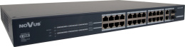 Przełącznik sieciowy zarządzalny PoE+ 24-portowy NVS-5024SP+