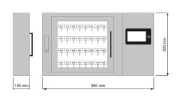 Elektroniczny depozytor kluczy ROGER RKD32 z dotykowym panelem sterującym 7