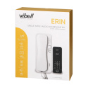 ERIN, zestaw domofonowy jednorodzinny, 2-żyłowy, szyfrator, RFID, biały