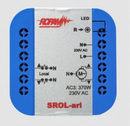 ROPAM SROL-ari bezprzewodowy, douszkowy sterownik rolety 230VAC, amperometryka, status rolety w aplikacji i panelu dotykowym (-I