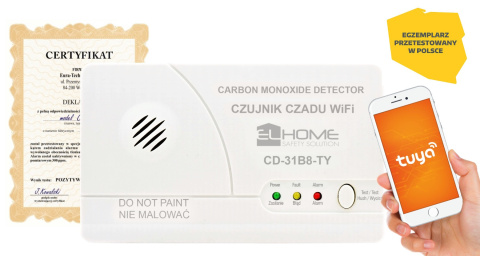 CZUJNIK CZADU WiFi Eura Tuya wolnostojący CZUJNIK CZADU WiFi Eura Tuya wolnostojący