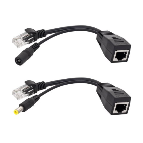 Adaptor PoE- zasilanie przez LAN dla AP, ROUTER czarny E4653