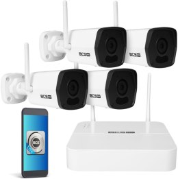 Zestaw monitoringu 4 kamery wifi BCS-B-KITW(2.0)