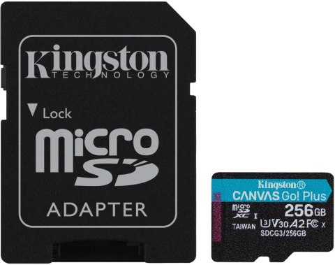 Karta pamięci microSD Kingston Canvas Go Plus microSDXC C10 UHS-I 256GB Karta pamięci microSD Kingston Canvas Go Plus microSDXC C10 UHS-I 256GB