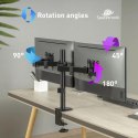Uchwyt biurkowy przegubowy na 2 monitory Spacetronik SPA-120 Uchwyt biurkowy przegubowy na 2 monitory Spacetronik SPA-120
