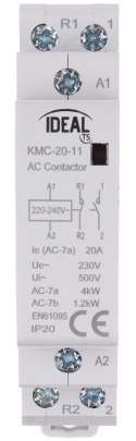 STYCZNIK MODUŁOWY KMC-20-11 20 A 230 V AC IDEAL STYCZNIK MODUŁOWY KMC-20-11 20 A 230 V AC IDEAL