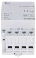 STYCZNIK MODUŁOWY KMC-63-40 63 A 400 V AC IDEAL STYCZNIK MODUŁOWY KMC-63-40 63 A 400 V AC IDEAL