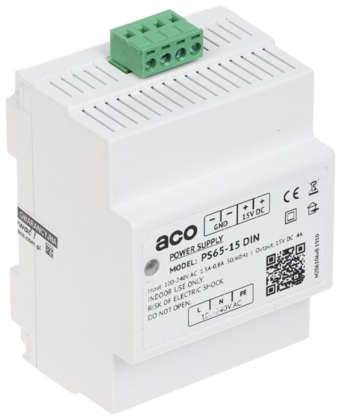ZASILACZ IMPULSOWY PS65-15-DIN ACO ZASILACZ IMPULSOWY PS65-15-DIN ACO