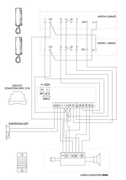 Zasilacz domofonowy interkomowy EWD-10IN