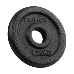 Zestaw obciążeń żeliwnych 4x1.25kg, otwór 31mm, talerz klasyczny, REBEL ACTIVE