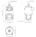 KAMERA IP SZYBKOOBROTOWA ZEWNĘTRZNA SDT4E425-4F-GB-A-PV1-0400 PANORAMICZNA TiOC WizSense Smart Dual Light - 3.7 Mpx 5 ... 125 mm