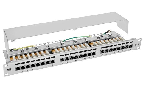 PP24H-1U-FTP6/W - patch panel 19" - 24-porty FTP 6