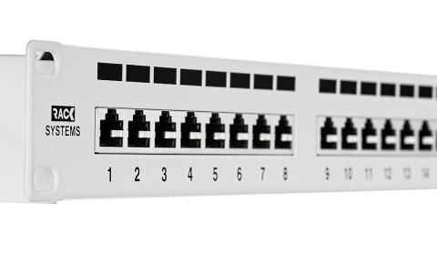 PP24H-1U-FTP6/W - patch panel 19" - 24-porty FTP 6 PP24H-1U-FTP6/W - patch panel 19" - 24-porty FTP 6