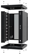 SZAFA RACK WISZĄCA S-RC10-9U-300GB STALFLEX