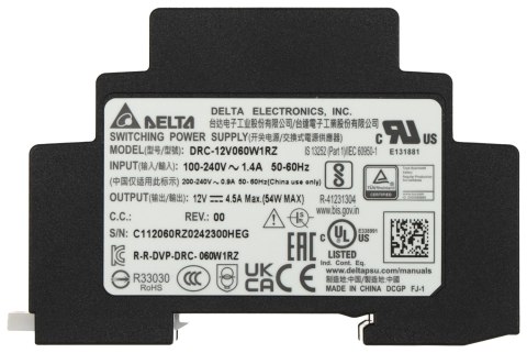 ZASILACZ IMPULSOWY DRC-12V060W-1RZ Delta Electronics ZASILACZ IMPULSOWY DRC-12V060W-1RZ Delta Electronics