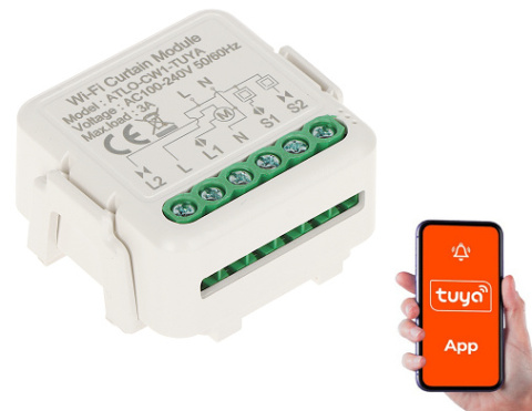 INTELIGENTNY STEROWNIK ROLET ATLO-CW1-TUYA Wi-Fi, Tuya Smart INTELIGENTNY STEROWNIK ROLET ATLO-CW1-TUYA Wi-Fi, Tuya Smart