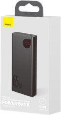 Powerbank Baseus Adaman Digital Display PPIMDA-D01 20000mAh 65W PD QC 3.0 2x USB-A 1x USB-C + KABEL Powerbank Baseus Adaman Digital Display PPIMDA-D01 20000mAh 65W PD QC 3.0 2x USB-A 1x USB-C + KABEL