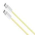 Kabel USB typu C - USB typu C 60 W 1,5 m żółty Kruger&Matz Basic