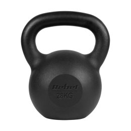 Kettlebell żeliwny 28kg, REBEL ACTIVE