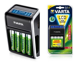 Ładowarka VARTA Plug LCD+4xAA2100mAh