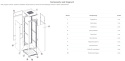 S6627DP/W - szafa Rack 19'' - 600x600x27U