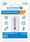 Akumulatorek 16340 / R-CR123 3V everActive 700mAh (1 szt.) z zabezpieczeniem