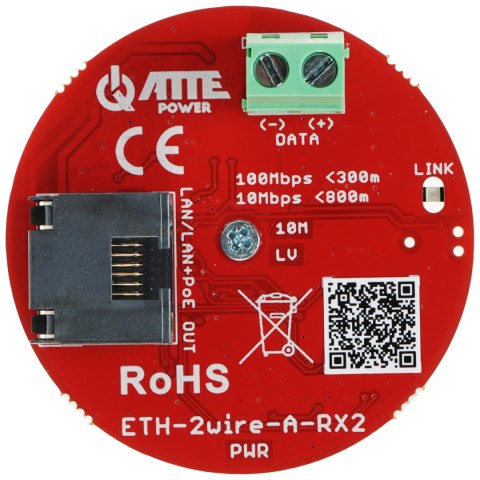 ZESTAW KONWERTERÓW UTP / 2-WIRE DO TRANSMISJI LAN+POE ETH-2WIRE-A-SET2 KOMPLET 2 SZT ATTE ZESTAW KONWERTERÓW UTP / 2-WIRE DO TRANSMISJI LAN+POE ETH-2WIRE-A-SET2 KOMPLET 2 SZT ATTE
