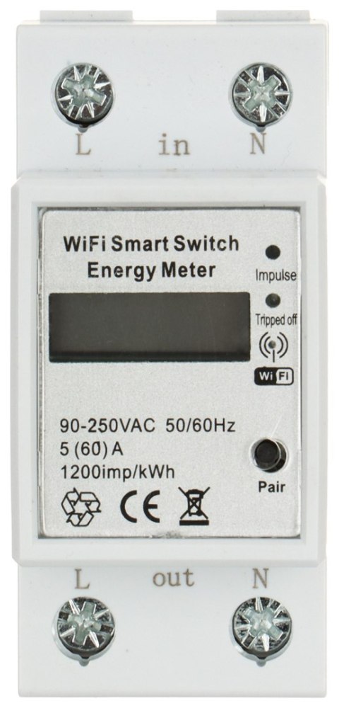 INTELIGENTNY LICZNIK ENERGII ELEKTRYCZNEJ ATLO-LE1-TUYA Wi-Fi, Tuya Smart INTELIGENTNY LICZNIK ENERGII ELEKTRYCZNEJ ATLO-LE1-TUYA Wi-Fi, Tuya Smart