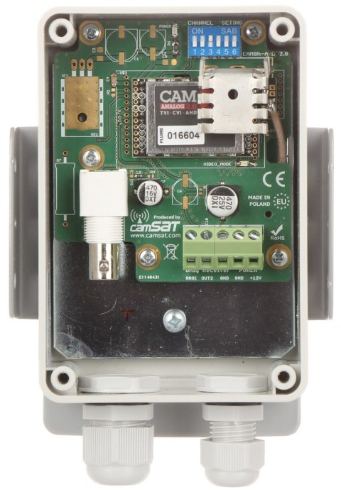 ZESTAW DO TRANSMISJI BEZPRZEWODOWEJ 5.8 GHz CAM-ANALOG-2.0 KOMPLET TXRX ZESTAW DO TRANSMISJI BEZPRZEWODOWEJ 5.8 GHz CAM-ANALOG-2.0 KOMPLET TXRX