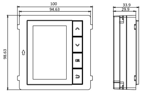 MODUŁ WYŚWIETLACZA DS-KD-DIS Hikvision MODUŁ WYŚWIETLACZA DS-KD-DIS Hikvision