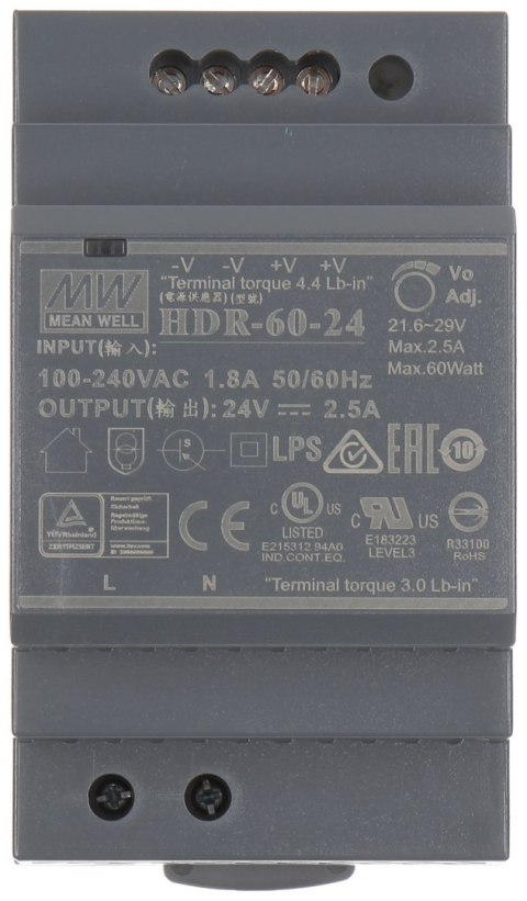 ZASILACZ IMPULSOWY DS-KAW60-2N ZASILACZ IMPULSOWY DS-KAW60-2N