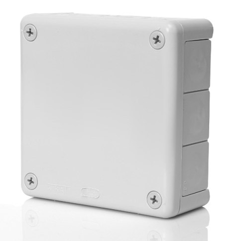 Puszka natynkowa pusta 12 wlotów VIPLAST VP-51 SZARA IP55 118x118x46mm 051-03 Puszka natynkowa pusta 12 wlotów VIPLAST VP-51 SZARA IP55 118x118x46mm 051-03