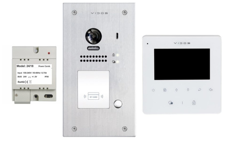 Zestaw Wideodomofon VIDOS DUO M1022W S1401D Zestaw Wideodomofon VIDOS DUO M1022W S1401D