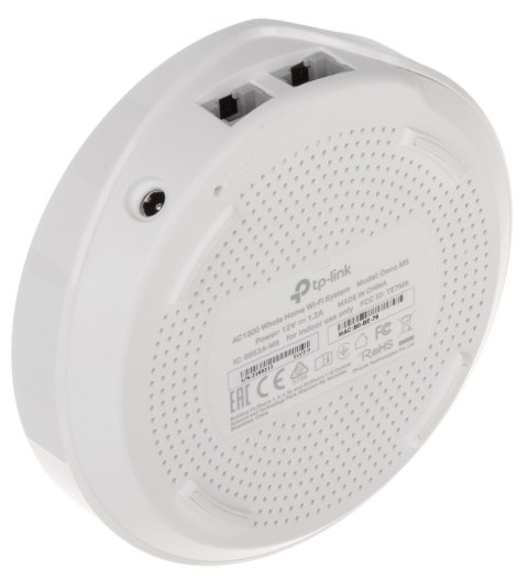 DOMOWY SYSTEM WI-FI TL-DECO-M5(1-PACK) 2.4 GHz, 5 GHz 400 Mb/s + 867 Mb/s TP-LINK DOMOWY SYSTEM WI-FI TL-DECO-M5(1-PACK) 2.4 GHz, 5 GHz 400 Mb/s + 867 Mb/s TP-LINK