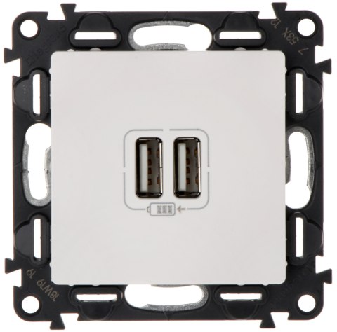 GNIAZDO ŁADOWANIA LE-753112 Valena Life 2 PORTY USB 2.4A/5V LEGRAND GNIAZDO ŁADOWANIA LE-753112 Valena Life 2 PORTY USB 2.4A/5V LEGRAND