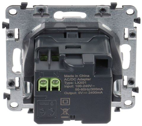 GNIAZDO ŁADOWANIA LE-753112 Valena Life 2 PORTY USB 2.4A/5V LEGRAND GNIAZDO ŁADOWANIA LE-753112 Valena Life 2 PORTY USB 2.4A/5V LEGRAND
