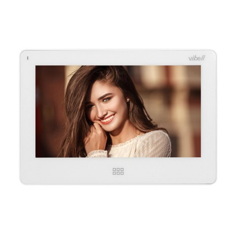 Wideo monitor bezsłuchawkowy, kolorowy, LCD 7", do zastosowania w systemach VIBELL, dotykowy ekran, moduł pamięci, gniazdo na k Wideo monitor bezsłuchawkowy, kolorowy, LCD 7", do zastosowania w systemach VIBELL, dotykowy ekran, moduł pamięci, gniazdo na k
