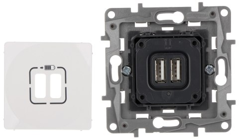 GNIAZDO ŁADOWANIA LE-764594 Niloe 2 PORTY USB 2.4A/5V LEGRAND GNIAZDO ŁADOWANIA LE-764594 Niloe 2 PORTY USB 2.4A/5V LEGRAND
