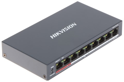 SWITCH POE DS-3E0109P-E/M(B) 8-PORTOWY Hikvision