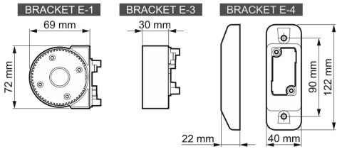 KORPUS MODUŁOWEGO UCHWYTU DO CZUJEK RUCHU BRACKET-E-1 SATEL KORPUS MODUŁOWEGO UCHWYTU DO CZUJEK RUCHU BRACKET-E-1 SATEL