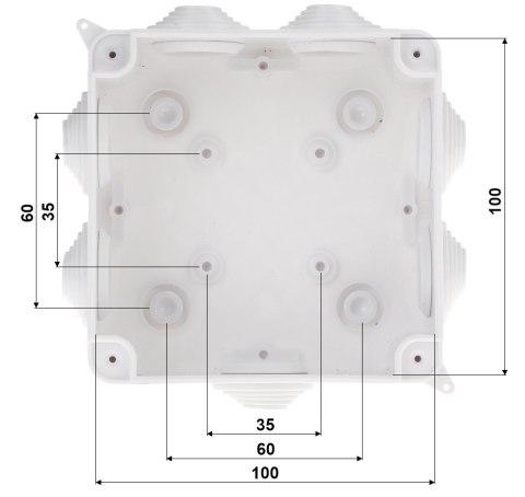 PUSZKA ODGAŁĘŹNA Z DŁAWNICAMI PK-100X100 PUSZKA ODGAŁĘŹNA Z DŁAWNICAMI PK-100X100