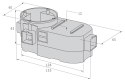 PUSZKA PODTYNKOWA PODWÓJNA SE-2X60-G SIMET PUSZKA PODTYNKOWA PODWÓJNA SE-2X60-G SIMET