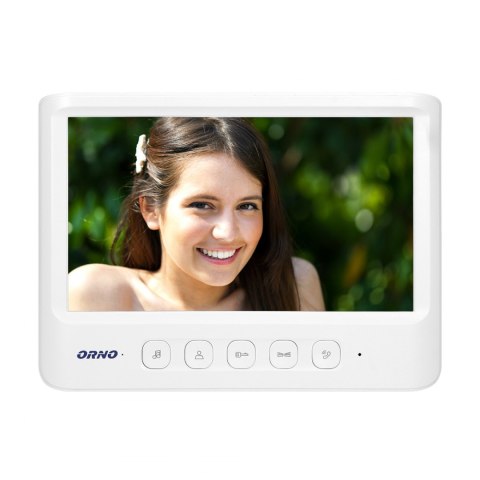 Zestaw wideodomofonowy, bezsłuchawkowy, kolor, LCD 7", biały, IMAGO Zestaw wideodomofonowy, bezsłuchawkowy, kolor, LCD 7", biały, IMAGO