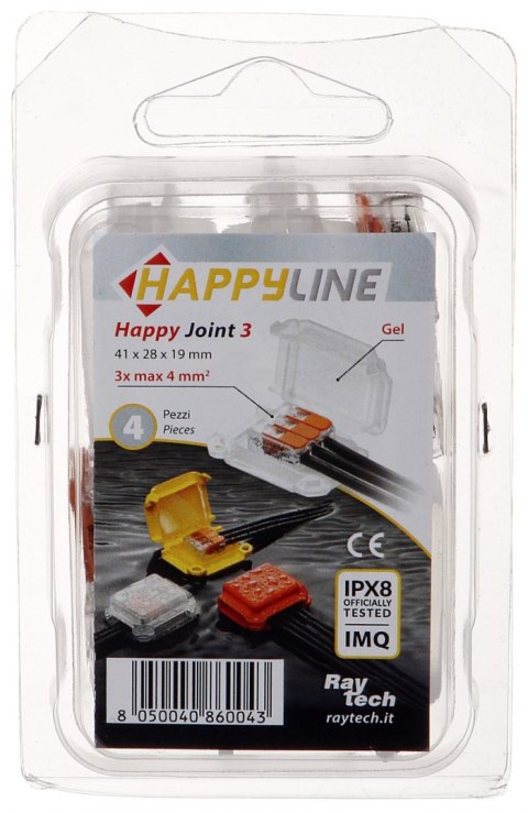 PUSZKA POŁĄCZENIOWA GELBOX HAPPY-JOINT-3 IP68 RayTech PUSZKA POŁĄCZENIOWA GELBOX HAPPY-JOINT-3 IP68 RayTech