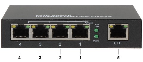 SWITCH PoE SPS-4P/1 5-PORTOWY SWITCH PoE SPS-4P/1 5-PORTOWY