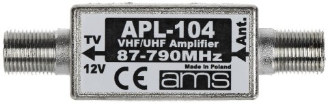 WZMACNIACZ ANTENOWY APL-104 FM / VHF / UHF AMS WZMACNIACZ ANTENOWY APL-104 FM / VHF / UHF AMS